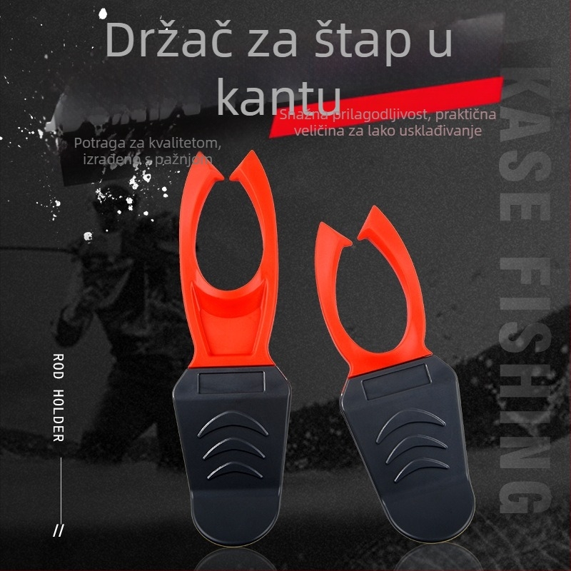 Keith držač štapova za ribolov – elastična guma + ABS, set od 2 komada