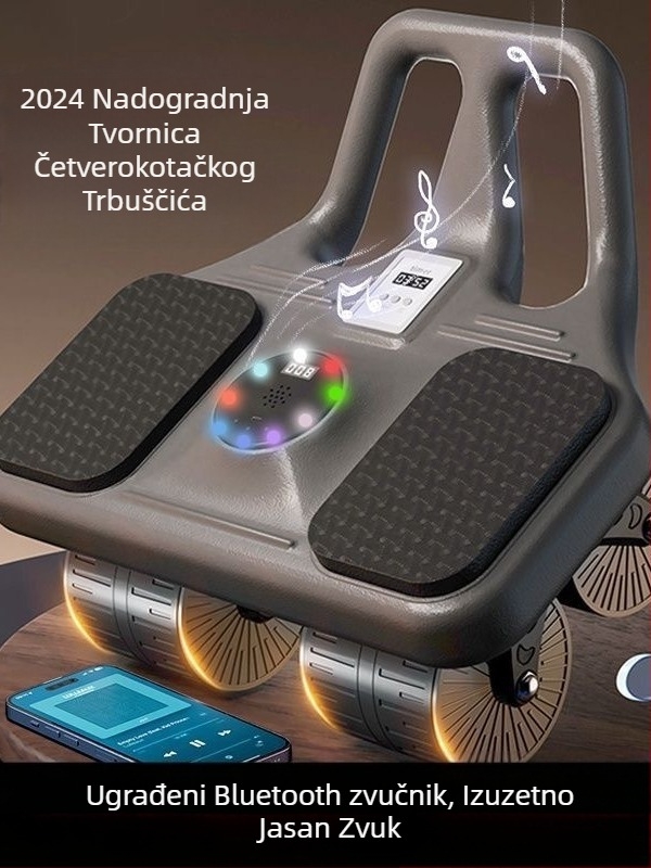 Kotač za trbušne mišiće – ne-sklopiv, težina 4 kg, za ured, van i kuću