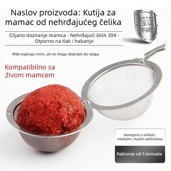 Kavez od nehrđajućeg čelika za mamce za ribolov – novi tip, dugi domet i potapajući rig