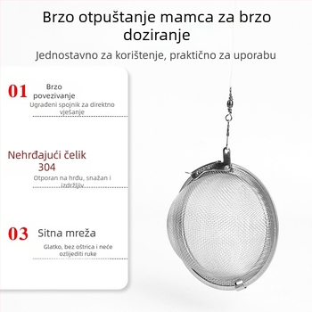 Kavez od nehrđajućeg čelika za mamce za ribolov – novi tip, dugi domet i potapajući rig