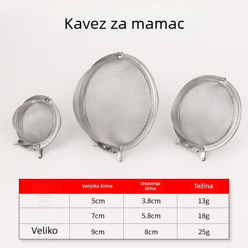 Kavez od nehrđajućeg čelika za mamce za ribolov – novi tip, dugi domet i potapajući rig