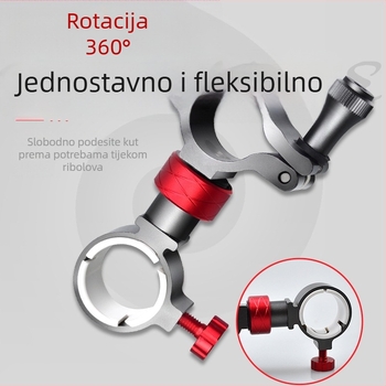 Yunyi 360° rotirajuća baza za ribarski kišobran – dodatak od aluminijske legure, protiv naginjanja