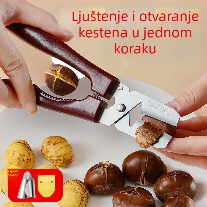 Križni otvor za kestenje, 304 nehrđajući čelik, staro-retro stil, predstavljen 2019.