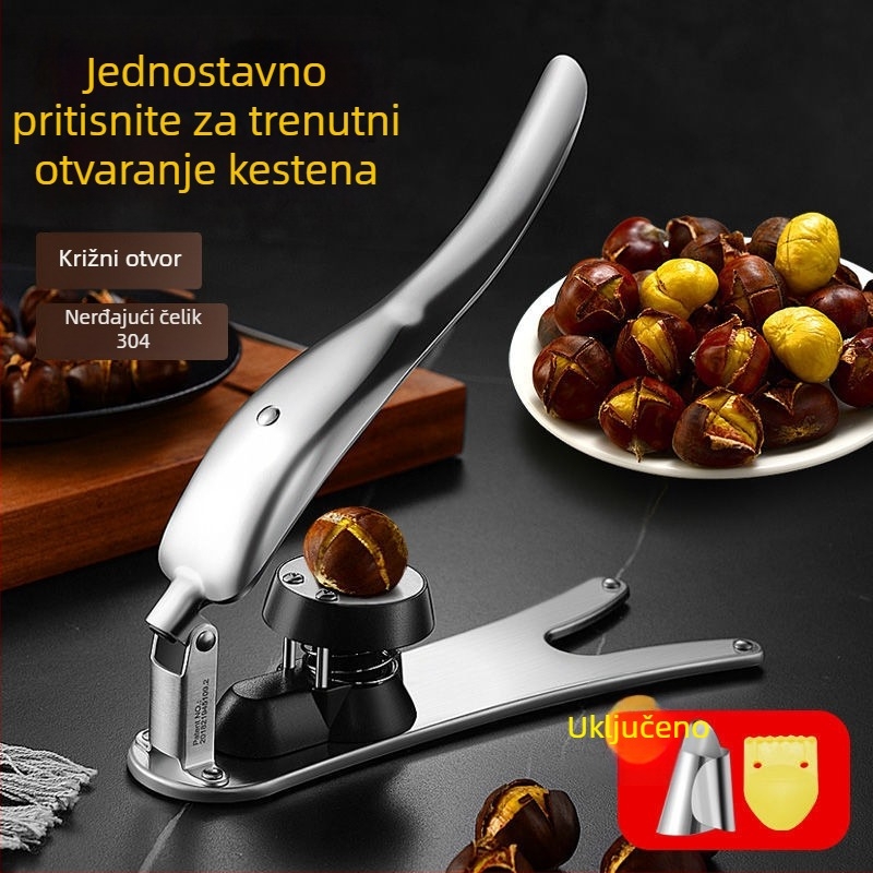 Križni otvor za kestenje, 304 nehrđajući čelik, staro-retro stil, predstavljen 2019.