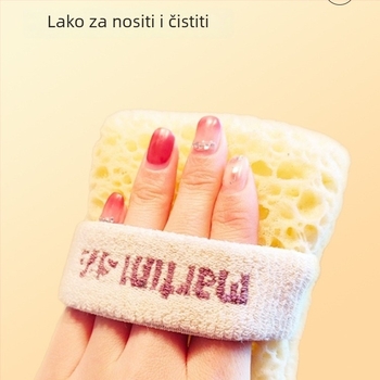 Kupaonska spužva s pjenastom mrežom za sapun, svilena cvjetna tekstura, za odrasle, Yue He