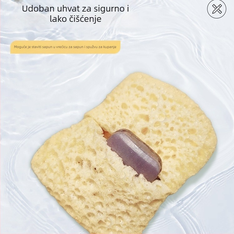 Kupaonska spužva s pjenastom mrežom za sapun, svilena cvjetna tekstura, za odrasle, Yue He