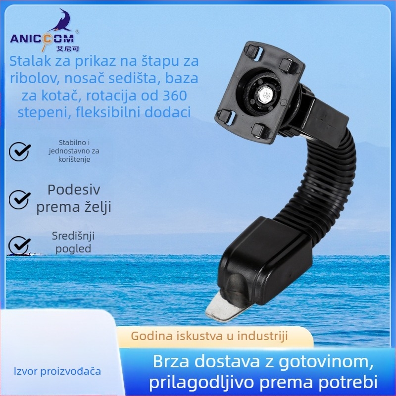 Osnovna nosač zaslona za štap za pecanje s 360° rotacijom (Marka: ANICCOM/ainike; Materijal: Plastika)