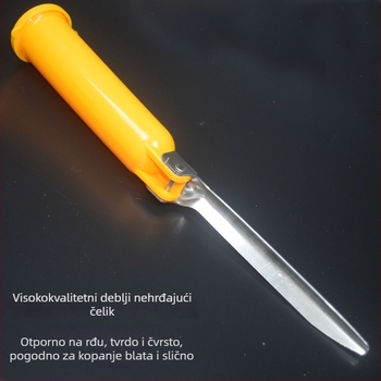 Hunting držač za morsku ribolovnu štapu za ugradnju u tlo, metalni, sklopivi, bez rotacije
