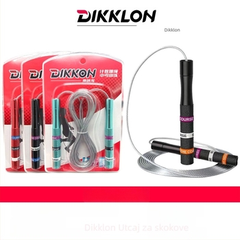 Brzo švihadlo za skakanje s PVC i čeličnim žicom, ručke od aluminijskog legura, model 5650