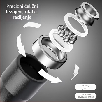 Brzo švihadlo za skakanje s PVC i čeličnim žicom, ručke od aluminijskog legura, model 5650