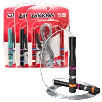 Brzo švihadlo za skakanje s PVC i čeličnim žicom, ručke od aluminijskog legura, model 5650