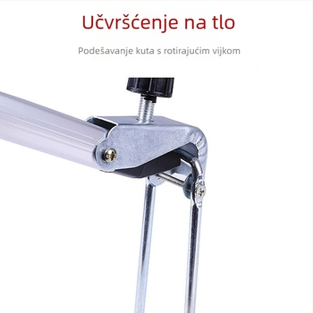 Aluminijski štap-stojak za ribolov s bazom za sidrenje u tlo, visina 1,5–2,1 m, podesivo