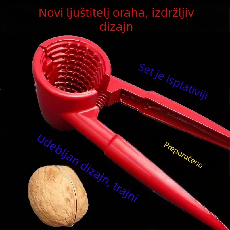 Otvarač za orahe i pekane od aluminijske legure – alat za otvaranje plodova, moderan stil