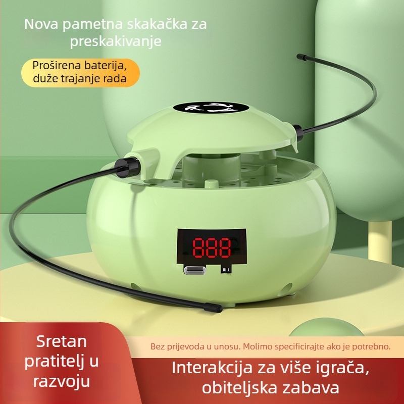Inteligentni automatski stroj za preskakanje užeta, ABS tijelo; prikladno za trčanje, fitness i oblikovanje tijela; podržava trening više osoba, roditelj i dijete