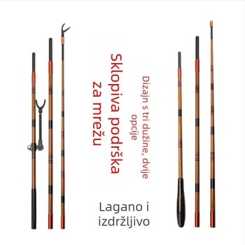 Karbonski držač štapa za ribolov, višedirekcijska rotacija, ne sklopiv, baterijski tip