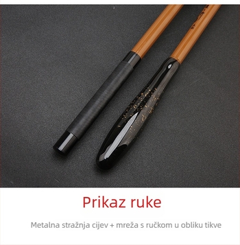 Karbonski držač štapa za ribolov, višedirekcijska rotacija, ne sklopiv, baterijski tip