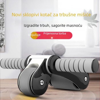 Sklopivi kolut za trbušnjake s dvostrukim ležajevima – tiha kućna fitness oprema (Model 001, 1,3 kg)