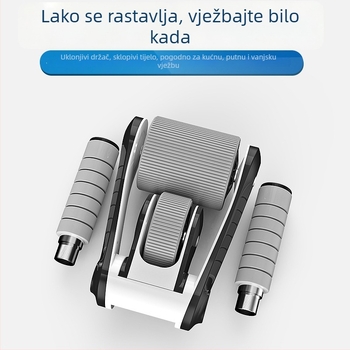 Sklopivi kolut za trbušnjake s dvostrukim ležajevima – tiha kućna fitness oprema (Model 001, 1,3 kg)