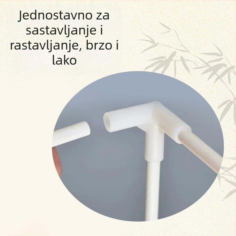 Stojeći PVC okvir za pravokutni kupaonski šator – nosač tuš paravana