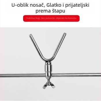 Novi teleskopni tronožni stalak od nehrđajućeg čelika za morski ribolov, s nosačem alarma