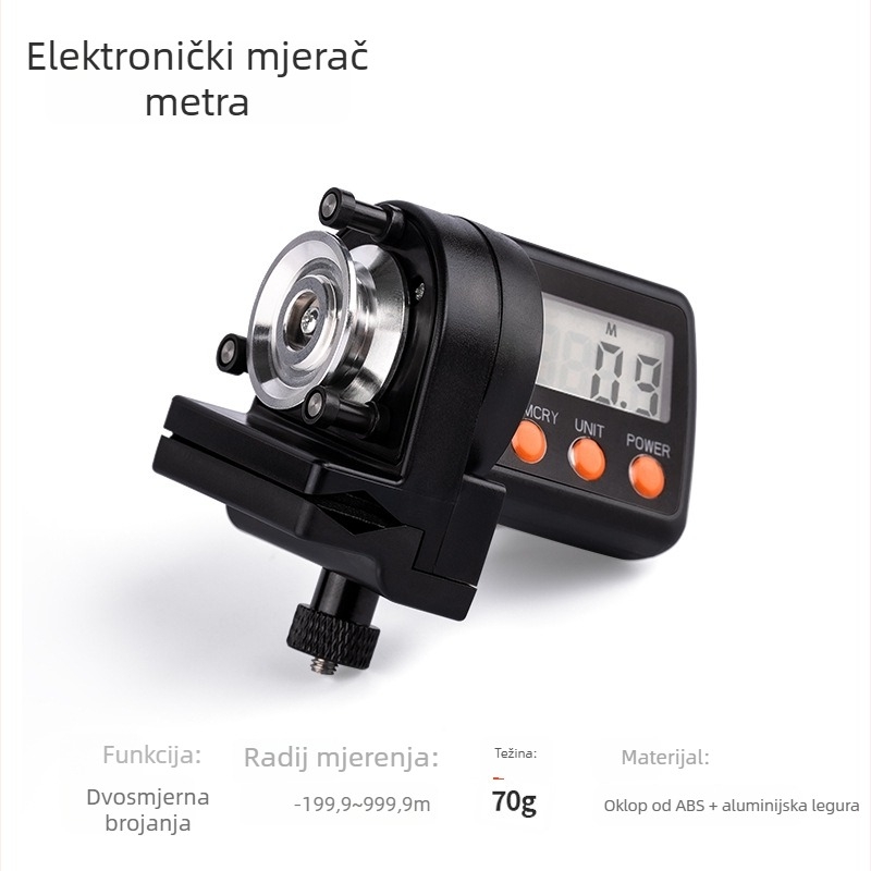 Elektronički mjerač ribarske linije – valjkasti tip – ABS kućište – marka Pool blade