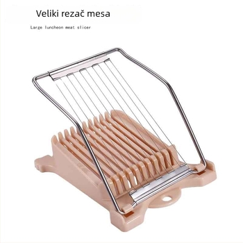 Veliki nehrđajući čelični rezač šunke i mesa — kućna upotreba, s mogućnošću prilagodbe obrade i tiskanim logom