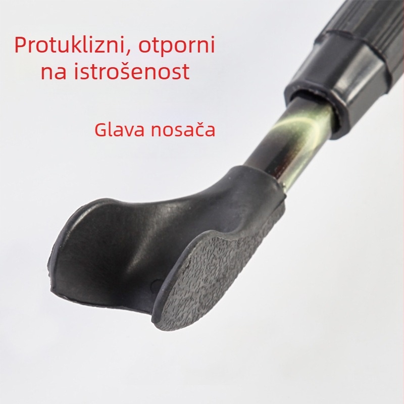 Aluminijski nosač za ribolovnu opremu — čvrst, bez sklapanja, bez rotacije, za vanjsku upotrebu