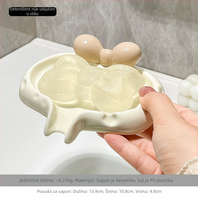 Keramički posuda za sapun za kupaonicu, bez poklopca, s odvodom, brenda Pottery Exhibition