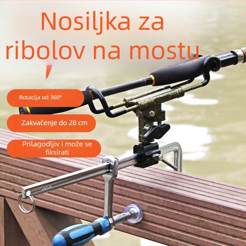 Ifeilex Torenski Držač Za Štapove, Klip-On Za Most/Raft, Višenamjenski Držač Za Morsko Pecanje, Ojačana Konstrukcija