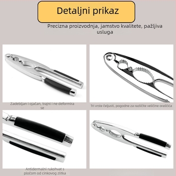 Višenamjenski klips za orahe — moderni minimalistički dizajn (Materijal: cinkova legura; Prilagodba obrade: Da; Ispis logotipa: Da; Marka: Jia Le Meng)
