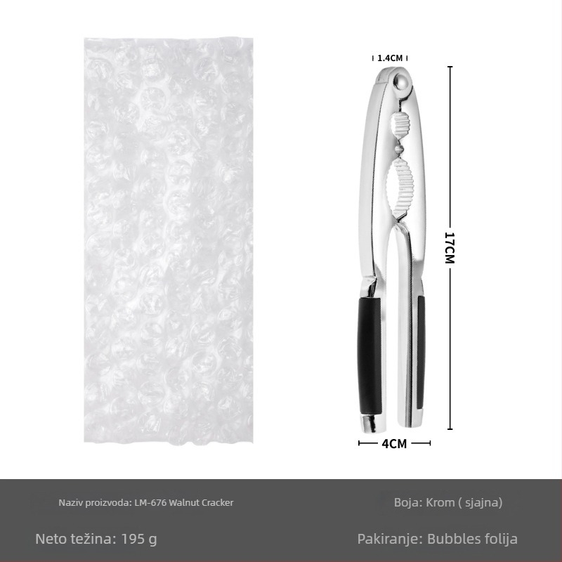 Višenamjenski klips za orahe — moderni minimalistički dizajn (Materijal: cinkova legura; Prilagodba obrade: Da; Ispis logotipa: Da; Marka: Jia Le Meng)