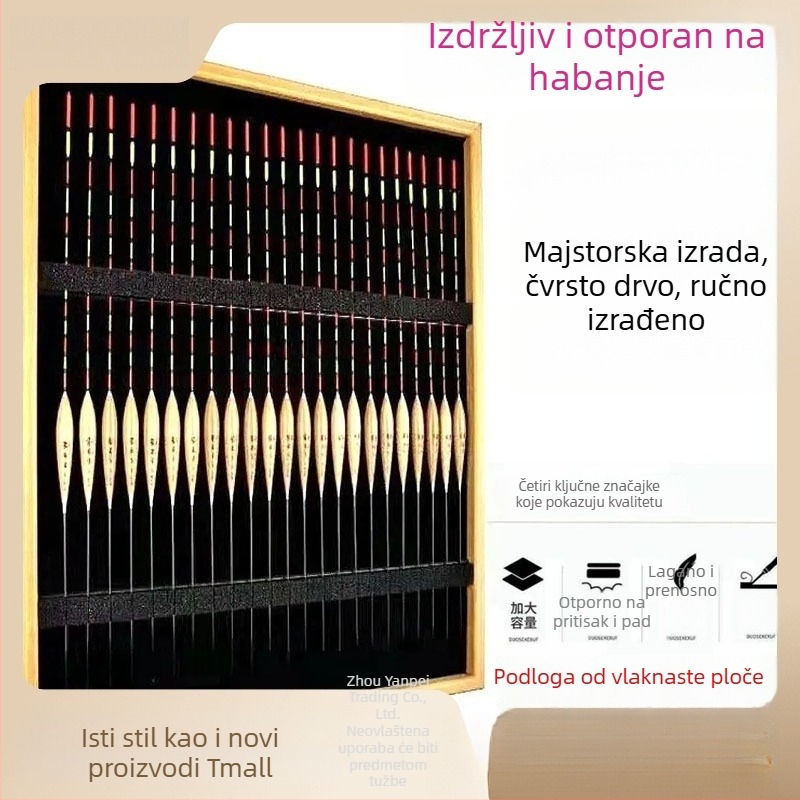Drveni stalak za prikaz ribolovne opreme