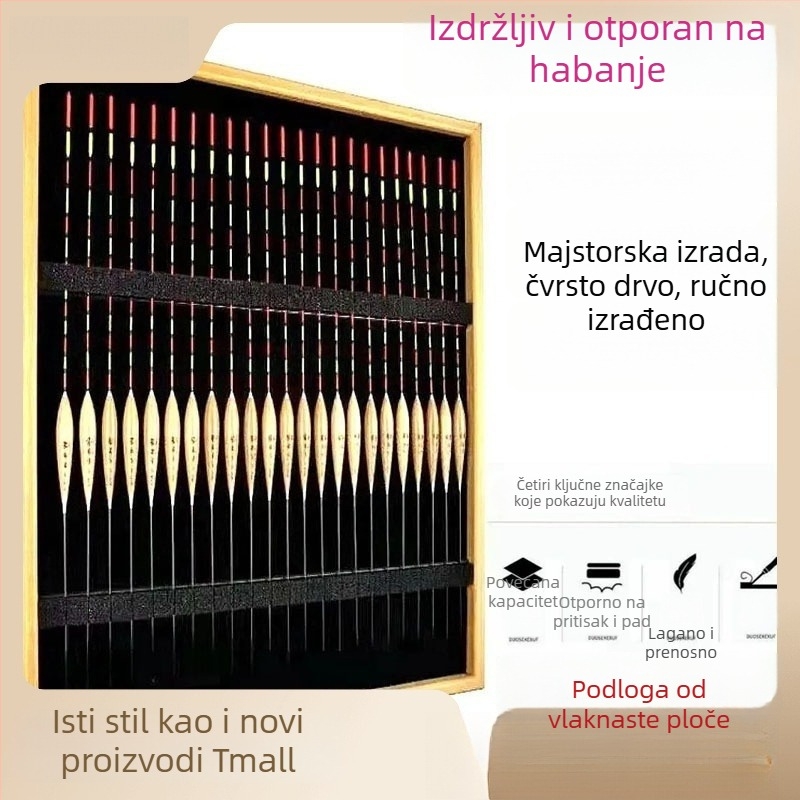 Drveni stalak za prikaz ribolovne opreme