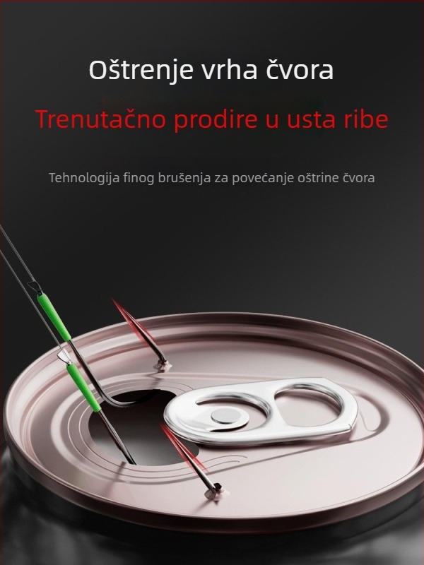 Kuka Dragon Tooth s bodljom, veličina №6, 10 kom u kutiji, za slatkovodni ribolov (rijeke, ribnjaci, jezera, rezervoari, potoci)