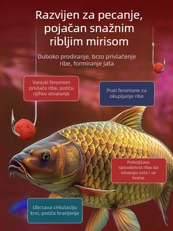 Granulirana mamac za ribolov – univerzalna mamac za ribe, granulirani oblik, kategorija: mamac