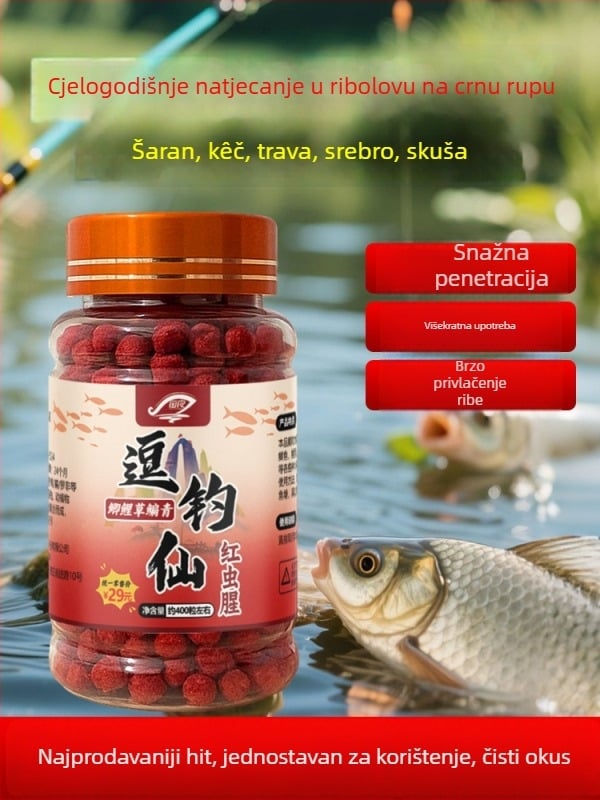 Granulirana mamac za ribolov – univerzalna mamac za ribe, granulirani oblik, kategorija: mamac