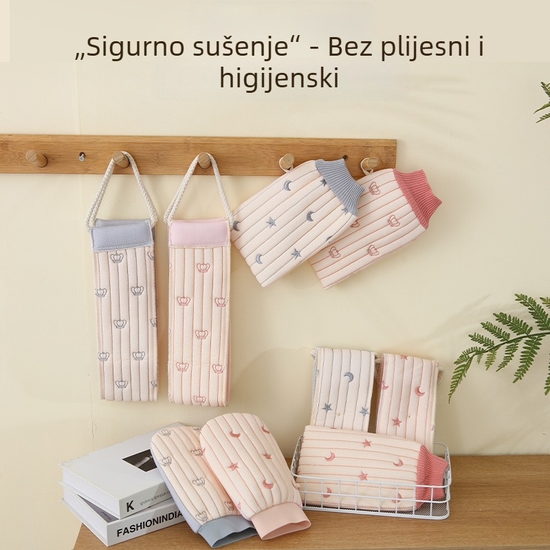 Dvostrani ručnik za kupanje s izvezom krune, prilagodljiv, rayon materijal, univerzalna upotreba