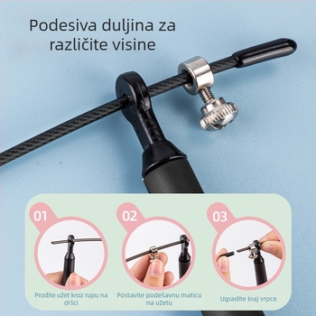 Effective čelično užad za skakanje – brzinski model F4137s, za fitness trening
