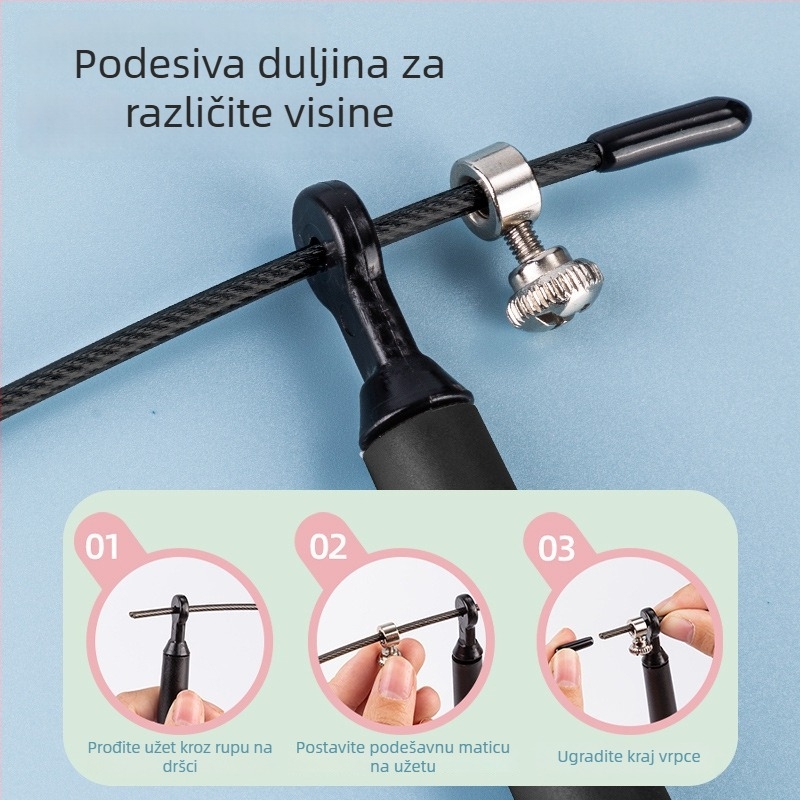 Effective čelično užad za skakanje – brzinski model F4137s, za fitness trening