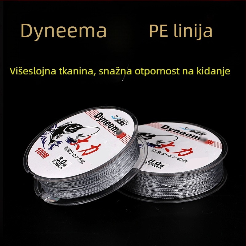Xinlongwei PE pletena glavna ribolovna linija, visoka čvrstoća, set od 50 kom.