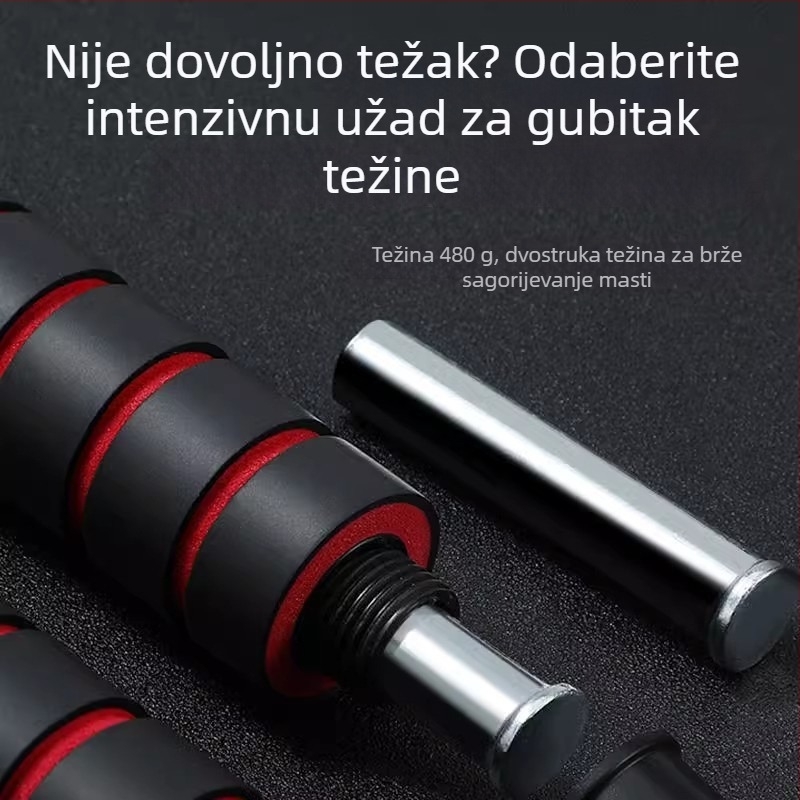 Škakljački užad s ležajevima, PVC, čelična žica, 3 varijante za fitness