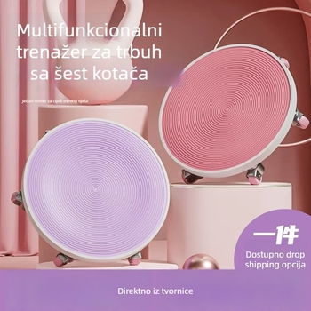 Šesterokotni tiši kotač za vježbanje trbušnih mišića za kućnu upotrebu s pojačanim ležajevima