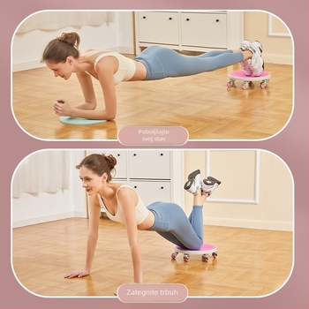 Šesterokotni tiši kotač za vježbanje trbušnih mišića za kućnu upotrebu s pojačanim ležajevima