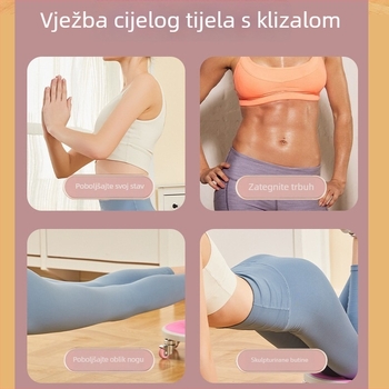 Šesterokotni tiši kotač za vježbanje trbušnih mišića za kućnu upotrebu s pojačanim ležajevima