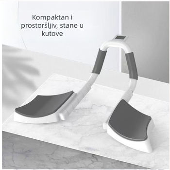 Plošni trener za kućnu fitness — pomoć pri treninzima trbušnjaka i sklekova, jastuk za lakat, ne preklopni, 550 g, model 056, pogodan za ured, vanjske prostore i kućnu upotrebu