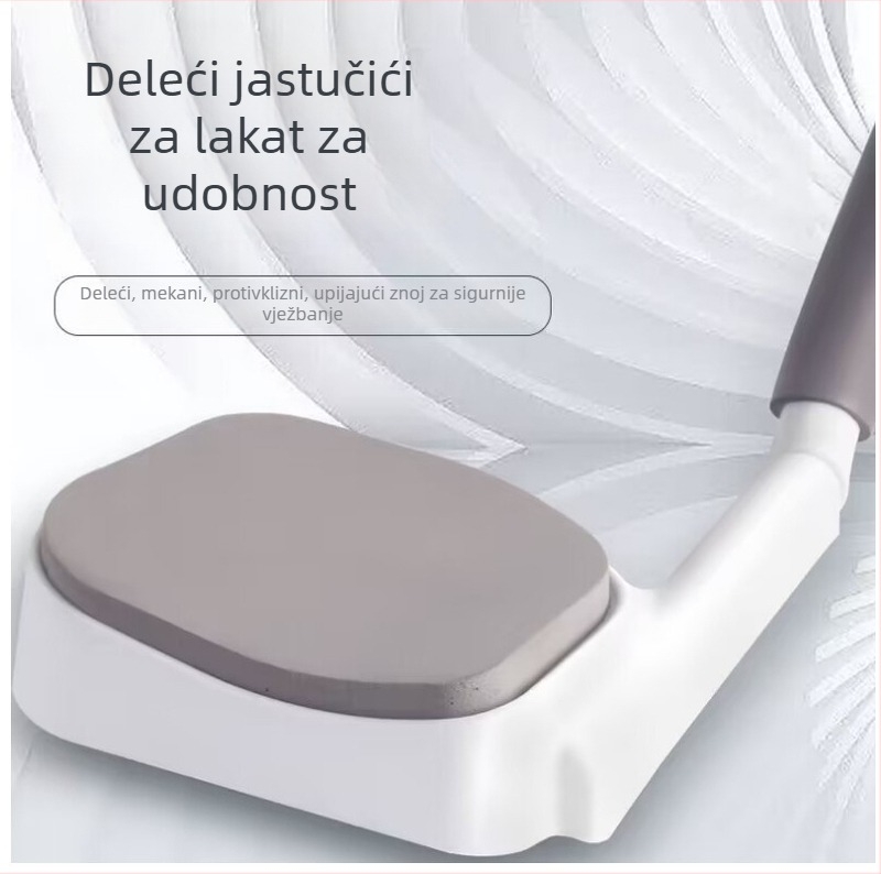 Plošni trener za kućnu fitness — pomoć pri treninzima trbušnjaka i sklekova, jastuk za lakat, ne preklopni, 550 g, model 056, pogodan za ured, vanjske prostore i kućnu upotrebu