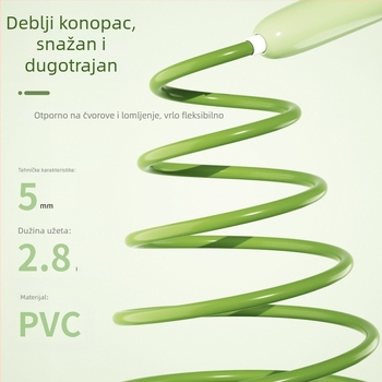 Dječje brze preskakanje konopcem – lagano, otporno na zapetljavanje, bez čvorova, PP materijal