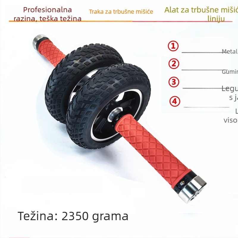 Ab wheel s dvostrukim ležajevima, tih, sklopiv, aluminijski hub