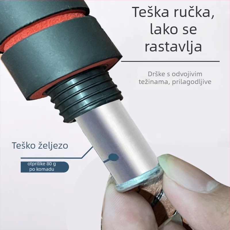 Saiyuekang Uže za preskakanje od čeličnog užeta – PP materijal, nosiva konstrukcija, namijenjeno djeci, za trčanje i vanjske treninge