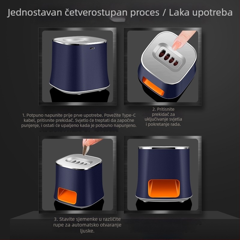 Električni stroj za ljuštenje sjemenki dinje, prijenosni mini, marka akl, materijal PP, moderan jednostavan stil